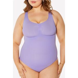 Fabletics Yitty Nearly Naked Shapewear Bodysuit Size 1X/2X Lavender NWT PlusSize
